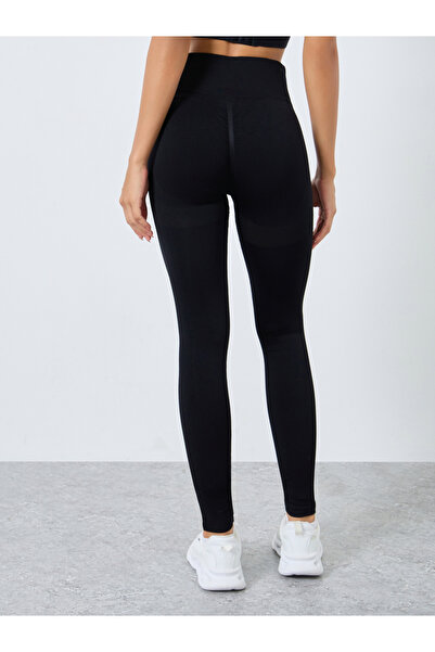 Styli Seamless Tonal Jacquard Leggings
