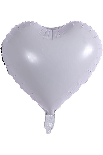 BALON DİYARI بالون فويل على شكل قلب أبيض مقاس 45 سم، متوافق مع جميع الألوان، ...