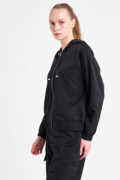 Lescon Women's Zippered Hooded Sweatshirt 25N-2146