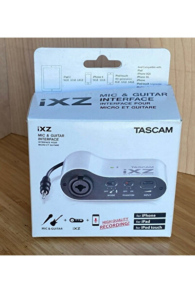 TASCAM iXZ Microphone and Instrument Audio Interface for iOS Mobile Devices, iPhone, iPod, and iPad