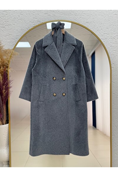 BENAHOLL Alondra Fox Lined Coat-Zş5051 Anthracite