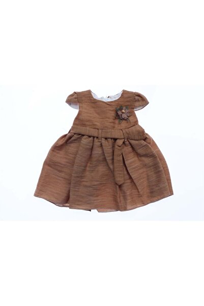 LOLİPOP Brown dress with baby flowers