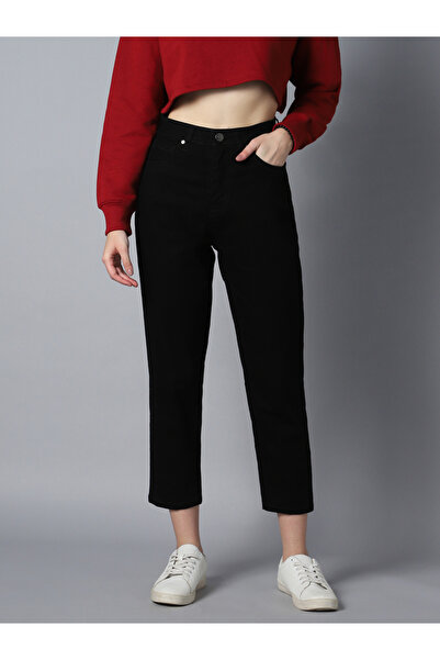 High Star By Styli High Rise Clean Look Stretchable Cropped Jeans