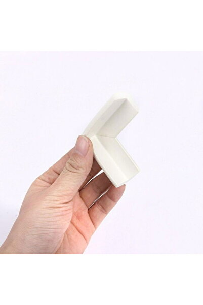 Empria Σετ 4 λεπτών προστατευτικών γωνιών επίπλων, 2,3x0,7x5 cm, Λευκό Ιβουάρ