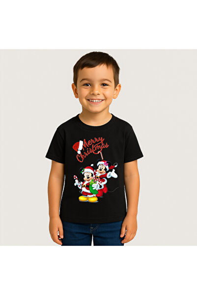 OEM Tricou copii Mickey and Minnie Christmas 100% bumbac