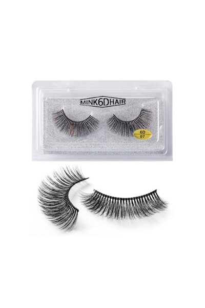 MİNK False eyelashes 6D Hair, size 07