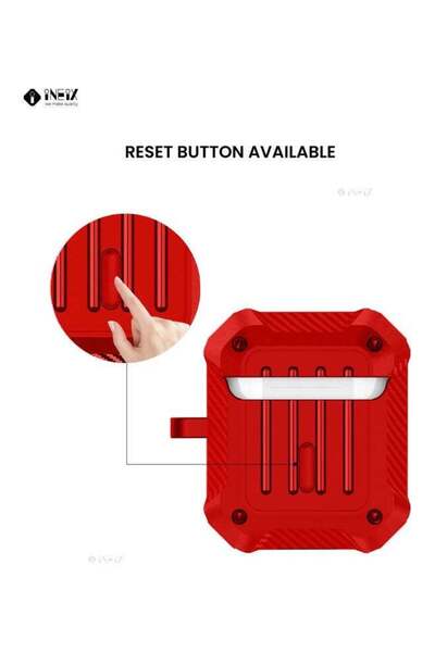 ineix Protective Case Cover With Carabiner For Apple AirPods