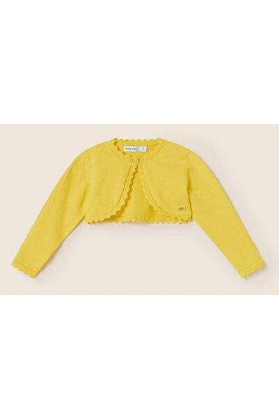 MAYORAL - Knitted Cardigan for Girls, Yellow, 98 cm, Age 3 years