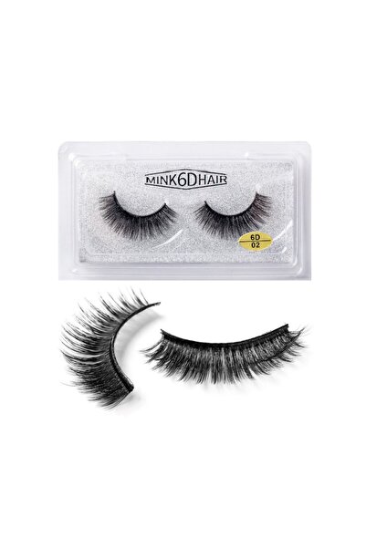 MİNK 6D Hair False Eyelashes, Size 02
