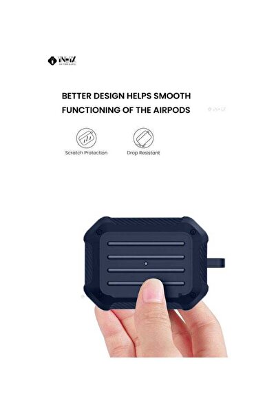 ineix Protective Case Cover With Carabiner For Apple AirPods