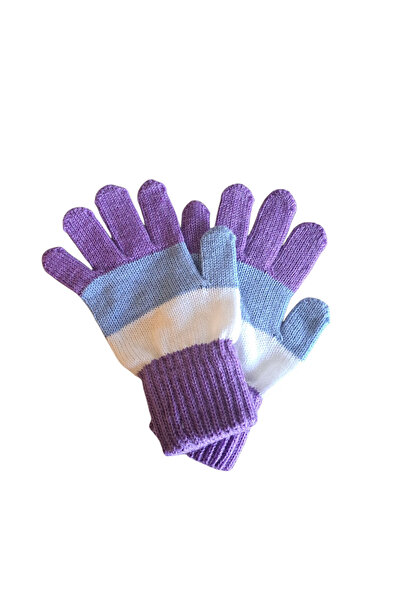 eleven market Garson Beden Kız Çocuk Eldiven Lila 8-12 Yaş