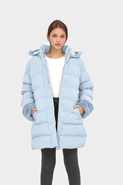 TheJOJODesign Palton pentru fetiță de 5-13 ani cu glugă , detaliat, palton de iarnă roz