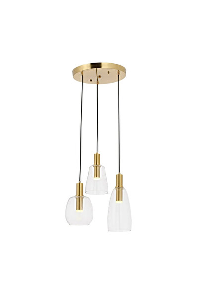 Luence Akçay 3lü Tepsili Modern Avize Eskitme