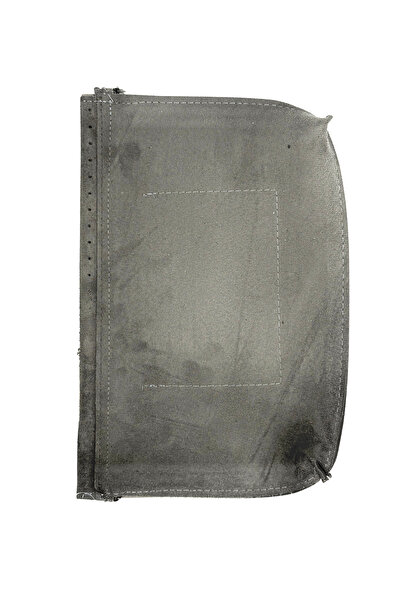 Lady Moss Lined Pocket Faux Leather Length 25 cm - Width 35 cm (Gray)