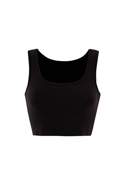 Dresscholic Short Sleeveless Crop