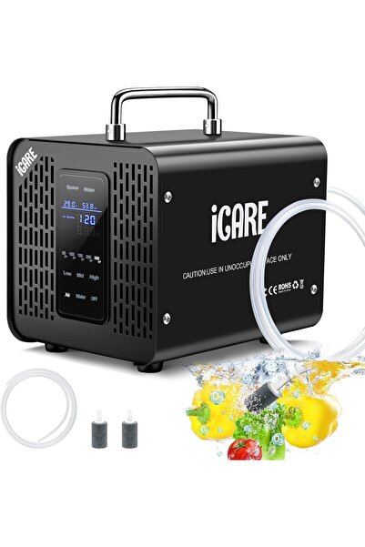 İCARE Professional ozone generator 60,000 mg/h, 2800 rpm, timer, for water and air, eliminates odors