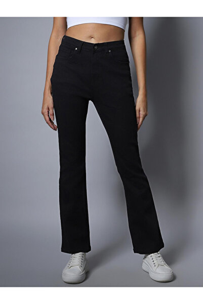 High Star By Styli High Rise Boot Cut Fit Clean Look Jeans