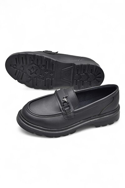 ISPARTALILAR 812-L Зручна підошва Повсякденні чорні жіночі туфлі-лофери Повсякденне жіноче взуття Rugan