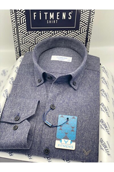 Fitmens Classic Long Sleeve Winter Woodcutter Collar Buttoned Cotton Gift Boxed Men's Shirt Y.Filafil Fs-003136 -