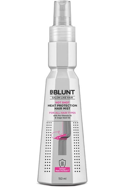 BBLUNT بخاخ حماية الشعر من الحرارة، 150 مل - زيت بذور العنب وبروفيتامين ب5