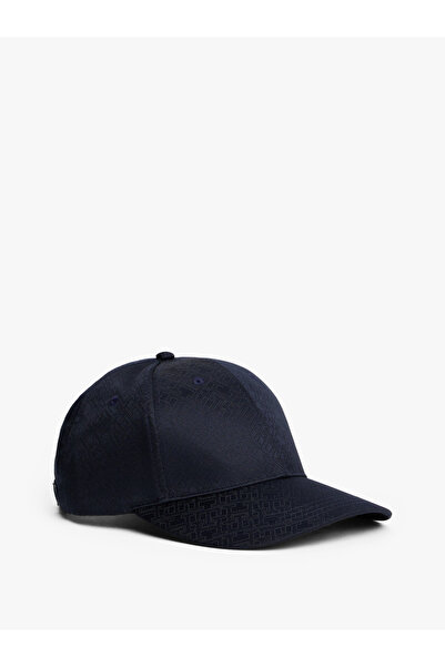 Tommy Hilfiger Men Space Blue Monogram Aop 6 Panel Baseball Cap