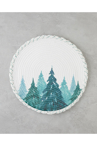 English Home Pineglow Polyester Amerikan Servis 38 cm Yeşil