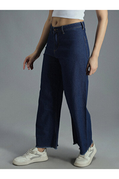 High Star By Styli High Rise Regular Fit Blue Jeans