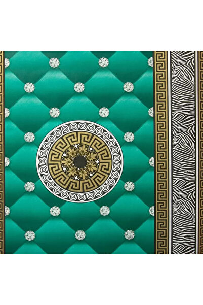 Versace Kontinent Wallpaper, gold, green, bedroom, living, 1430