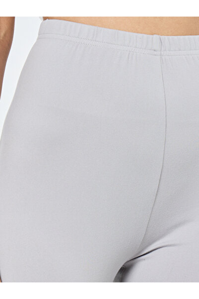 Styli Women Grey Leggings with Elastic Waistband