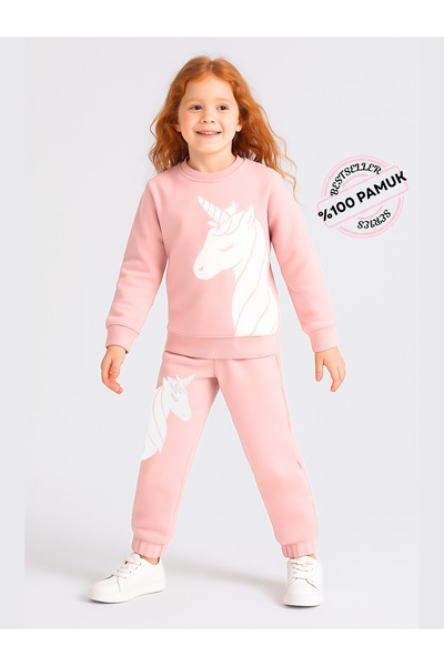 Casabony Unicorn 3d Kız Çocuk Eşofman Takım