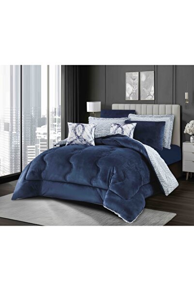 CHIRASO Cocolino 2-SIDED Duvet Set Rabbit Fur and Velvet, 200x230cm and ELASTIC Sheet 180x200