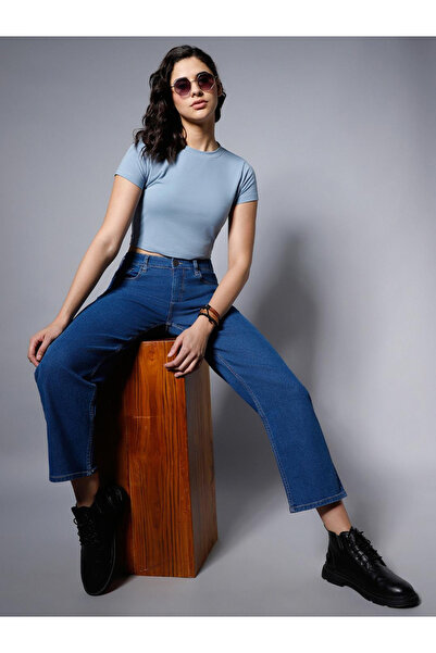 High Star By Styli High Rise Light Fade Stretchable Jeans