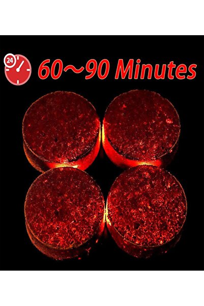 Generic Premium Hookah Charcoal Tablets, Quick-Light Shisha Coal Discs, Black, 33mm, 100-Pack
