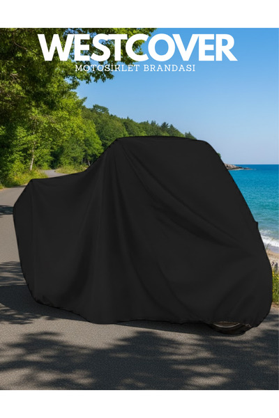 WestCover غطاء دراجة نارية مارتا 3000 (لون أسود) غطاء حماية للمحرك لجميع الفصول
