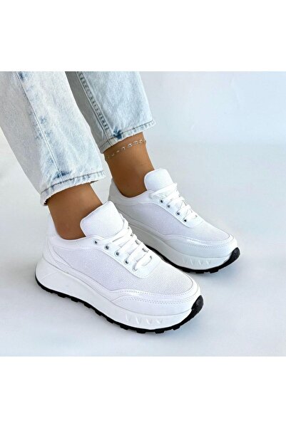Erbilden Edva white lace-up sneakers