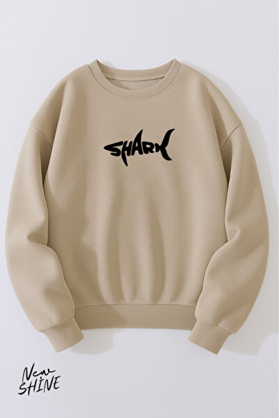 New Shine Rechin cu imprimeu guler rotund Swea tricou