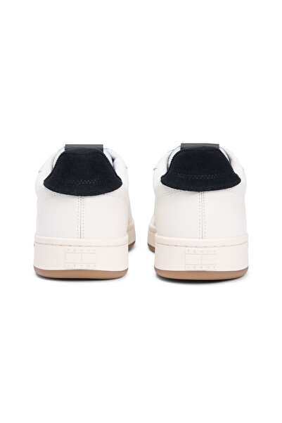 Tommy Hilfiger Men Black Leather Archive 98 Lace Up Sneakers