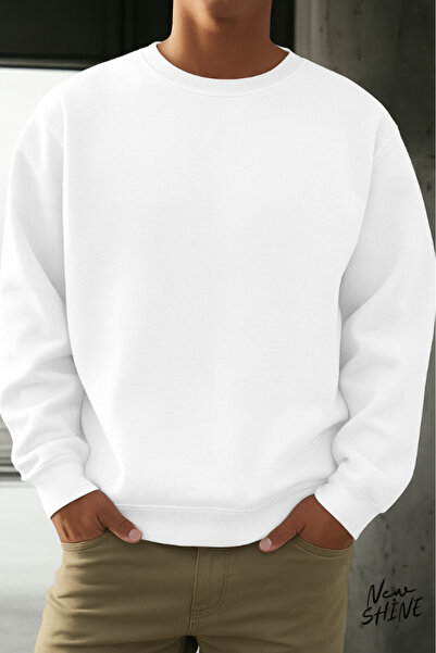 New Shine سويت شيرت بياقة دائرية غير مطبوع