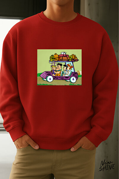 New Shine Φούτερ Çakmaktaş Ailesi με τύπωμα με λαιμόκοψη ποδηλατικού τύπου