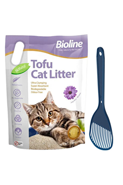 Bioline Tofu Cat Litter 7 L - Aquatic Bloom (Combo with Moderna Scoop)