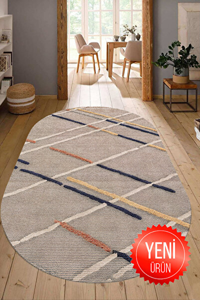 GECE HOME DİJİTAL BASKILI Kaymaz Taban Yıkanabilir Modern Mutfak Halısı Salon...