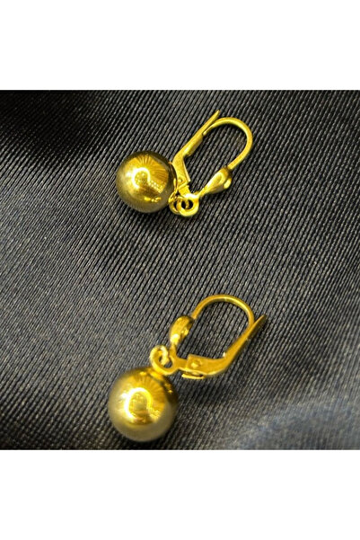 Arpaş 14 Ayar Sallantılı Top Küpe