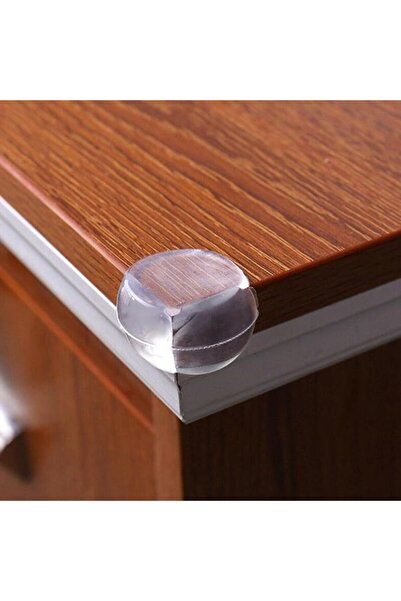 varioshop Set of 4 Silicone Corner Protectors VarioShop®, Child Safety, Self-Adhesive, Transparent