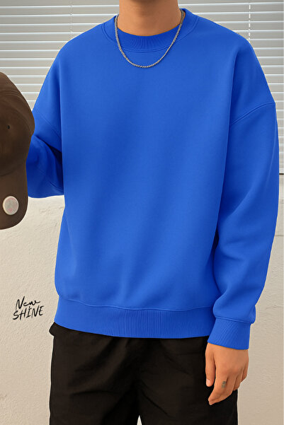 New Shine سويت شيرت بياقة دائرية غير مطبوع