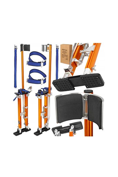 Kraft Set of 2 supports, drywall stilts used in construction, height adjustment range 61 x