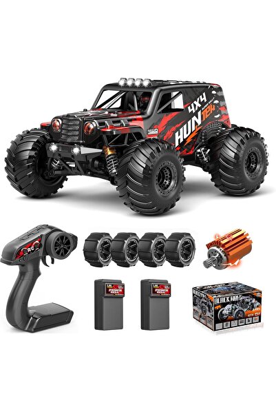 Colorland شاحنة بولار لايتس الوحشية رباعية الدفع، سيارة ريموت كنترول، حمراء، مقياس 1:14، لعبة HS14311 (للأعمار من 8 سنوات فما فوق)