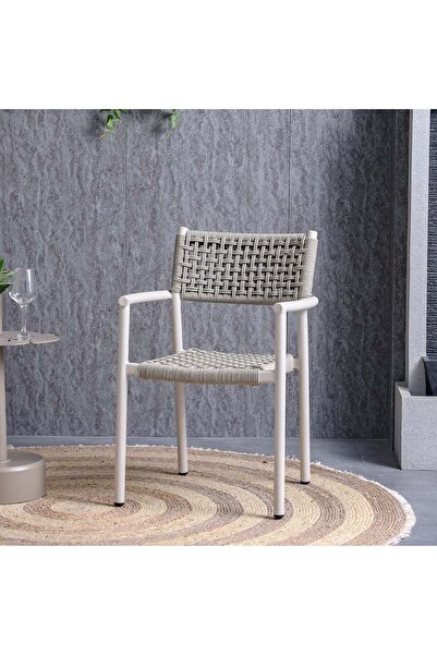 Danube Home Apex Rope Chair – Modern Lounge & Patio Chair with Durable Rope Weave, Luxury Comfort