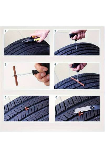 zola Κιτ ψυχρού βουλκανισμού αυτοκινήτου, επισκευή καλωδίου, 3 καλώδια, κόλλα από καουτσούκ, επισκευή ελαστικών