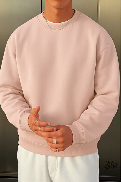 New Shine سويت شيرت بياقة دائرية غير مطبوع