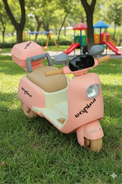 Genel Markalar Motorsiklet 3Tekerli Akülü Motor Müzik Çalarlı Uzaktan Kumandalı 50kilo Kapasite 1-7 Yaş Wespina